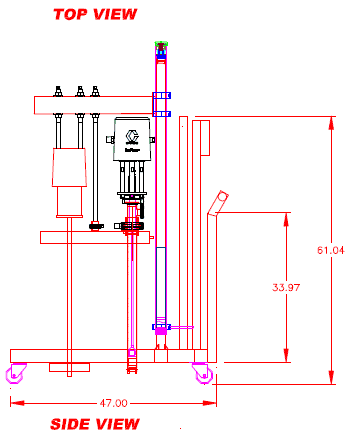 Side View Single Post Elevator System