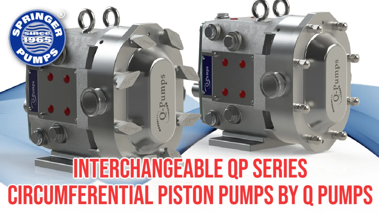 Interchangeable QP Series Circumferential Piston Pumps by Q Pumps